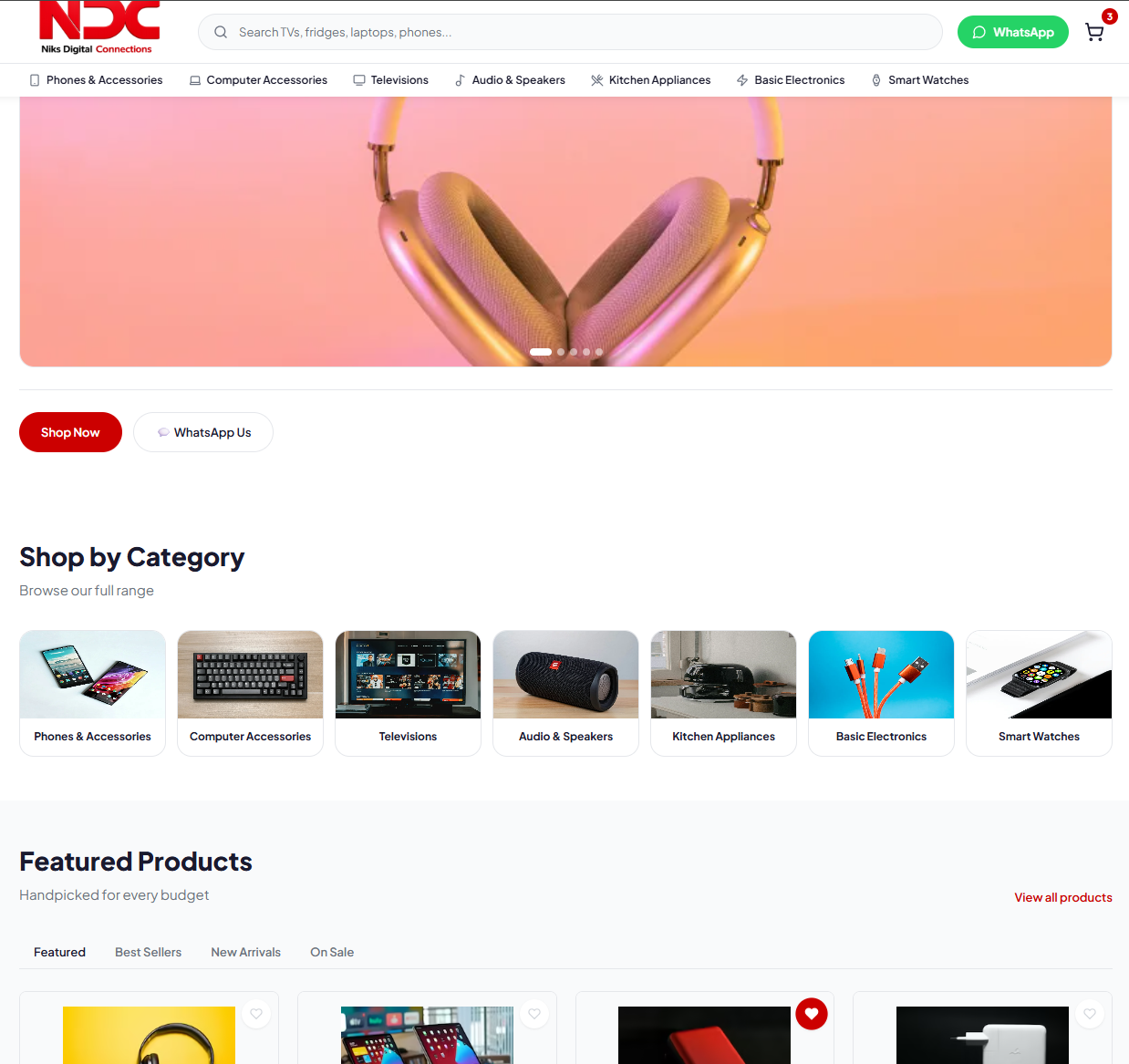 Niks Digital online store screenshot